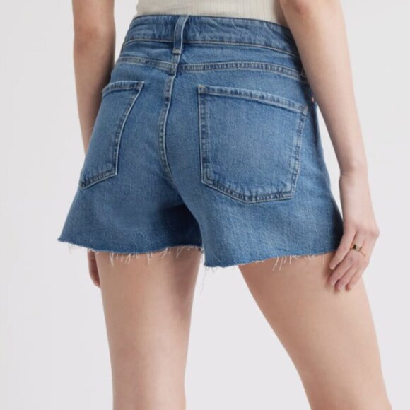 Madewell Curvy High Rise Denim 4 Inch Inseam Shorts - Picture 2 of 8